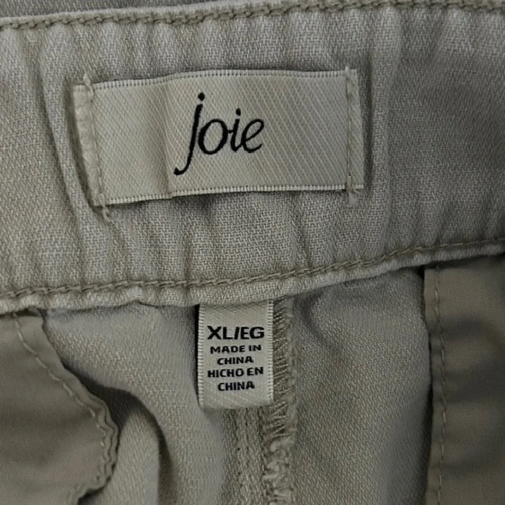Joie Rainy Day Women XL Beige‎ Cotton Linen Pleated High Rise Safari Shorts
